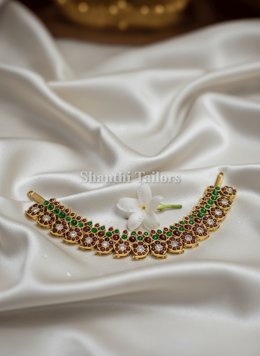 Original Temple Jewellery Mango Choker for Bharatanatyam Arangetram