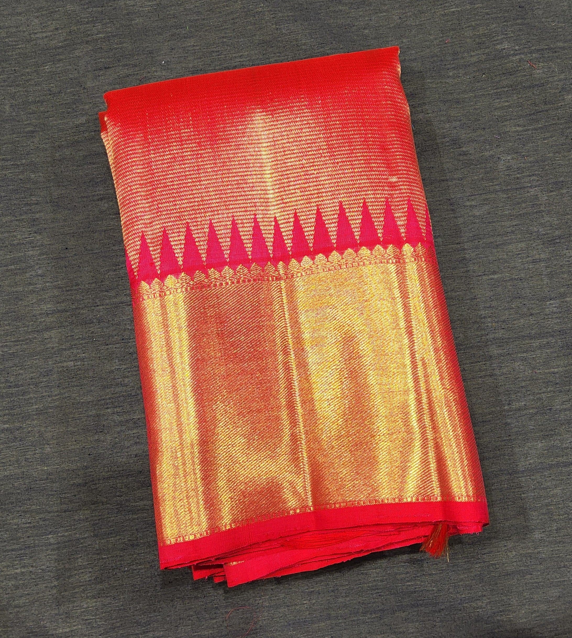 Bharatanatyam Kanchipuram Silk Saree with VairaVoosi Zari