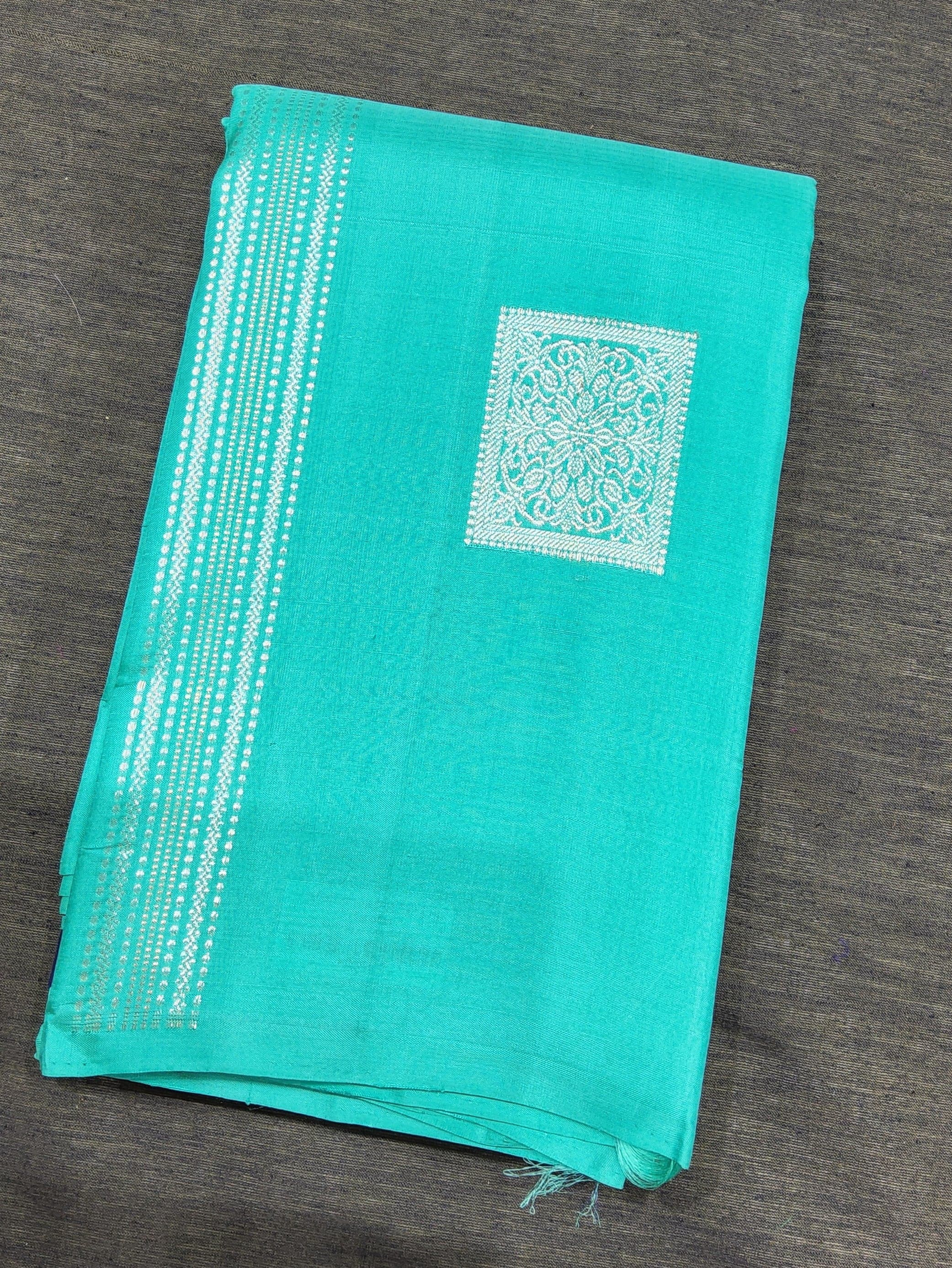 Arangetram Bharatanatyam Kanchipuram Silk Saree - Deep Teal Blue