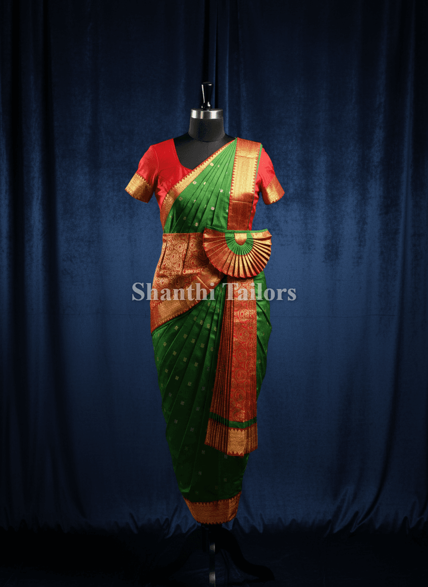 Green with Red | Readymade Pant Costume | Bharathanatyam | SSD