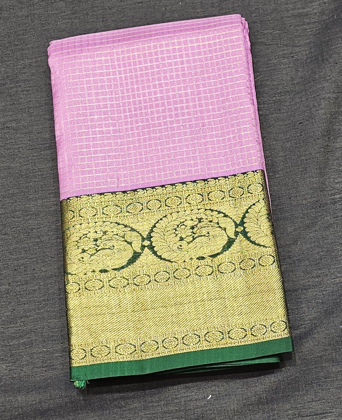 Baby Pink with Green | Kanchipuram Silk Saree | Bharathanatyam & Arangetram | STP09