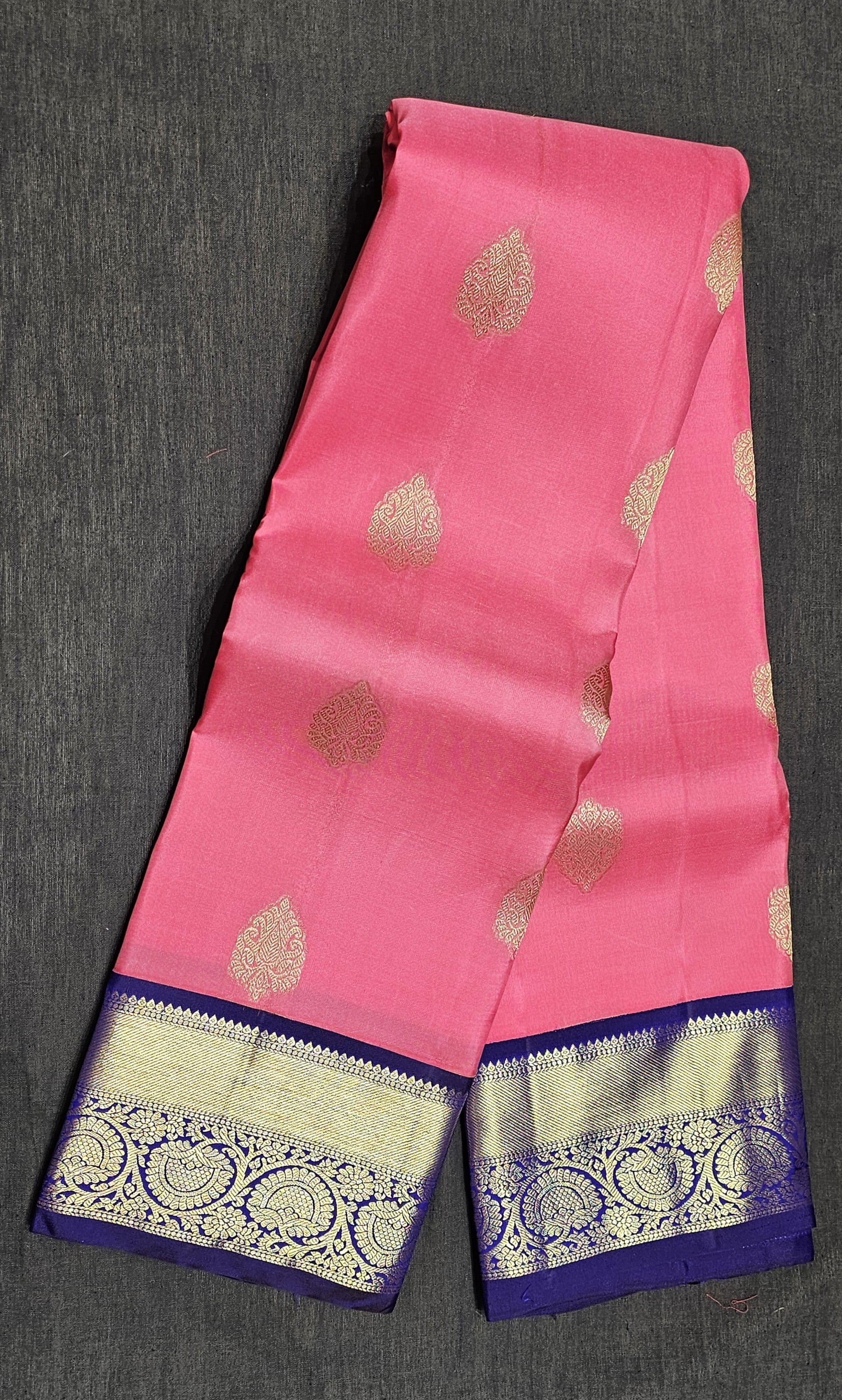 Bharatanatyam Kanchipuram Silk Saree - Deep Royal Purple