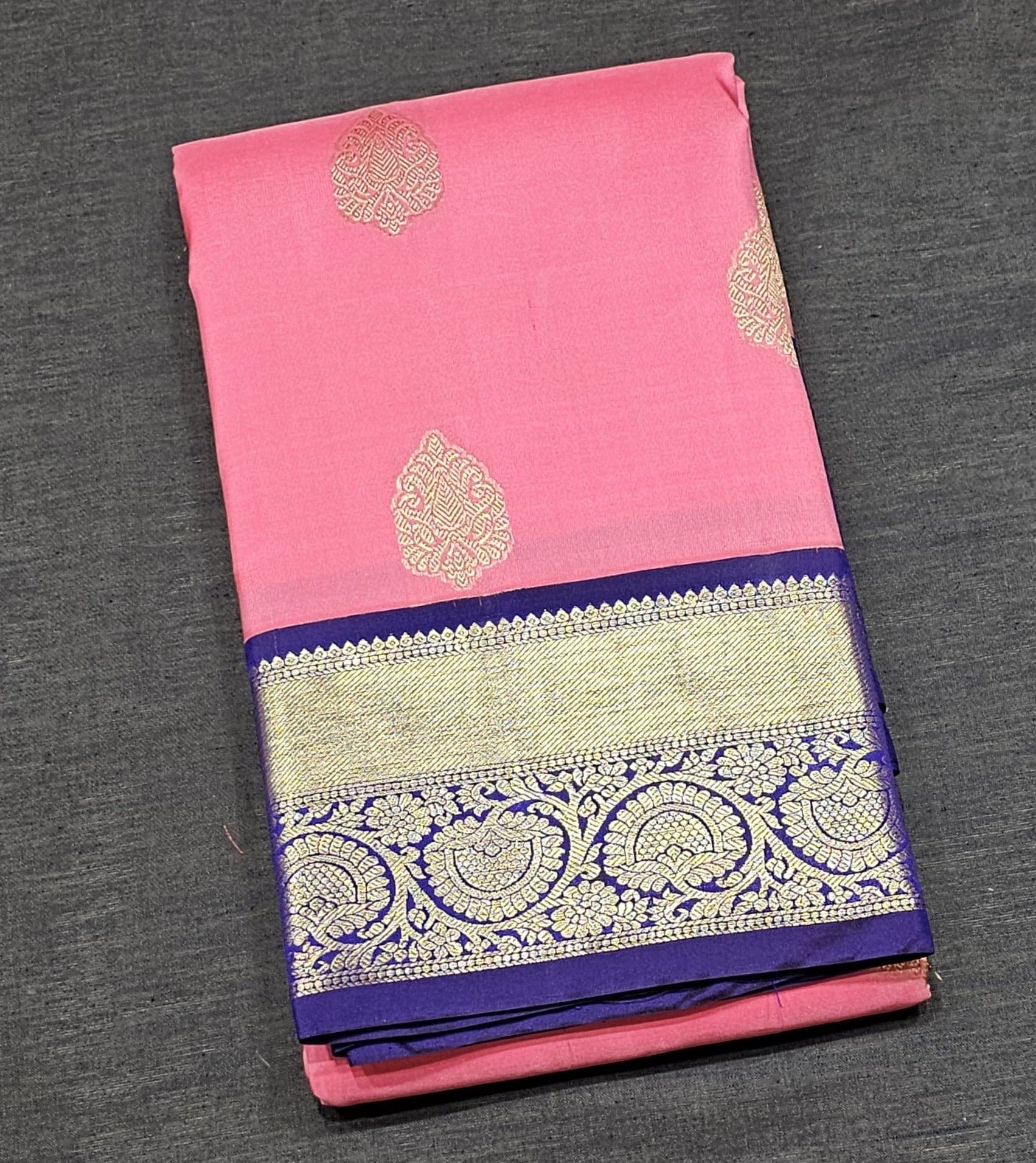 Bharatanatyam Kanchipuram Silk Saree - Deep Royal Purple
