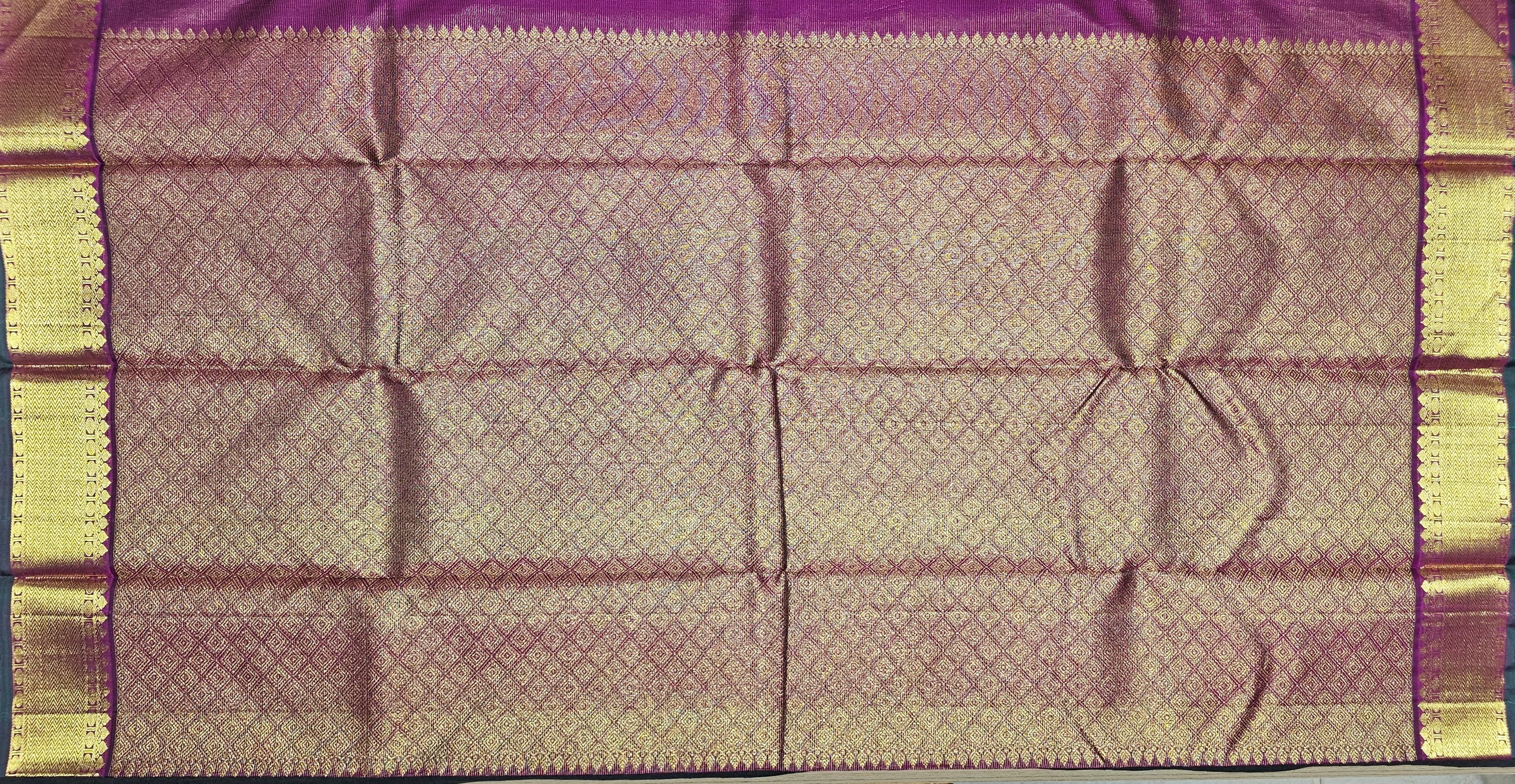 Vadamalli Kanchipuram Silk Saree | Arangetram Bharatanatyam Dress