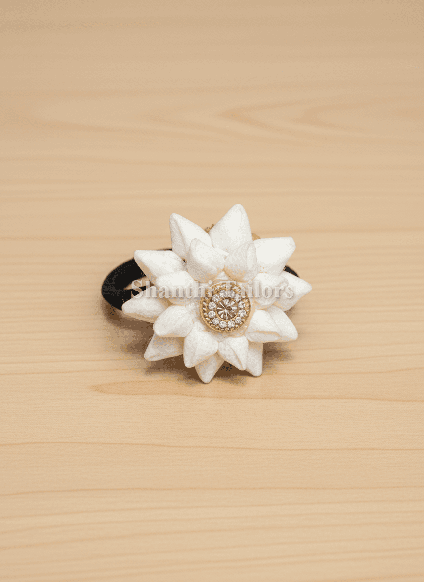 Bud Flower Rubber Band | Hair Accessories