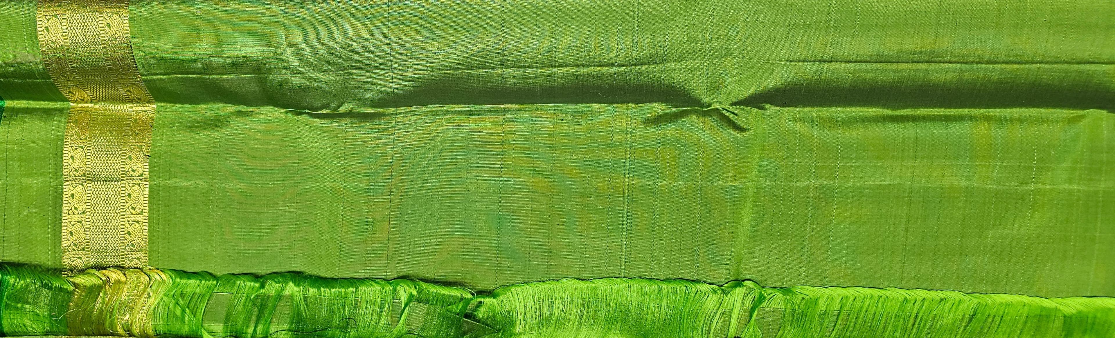 Arangetram Kanchipuram Silk Saree: Emerald Green Bharatanatyam Dress