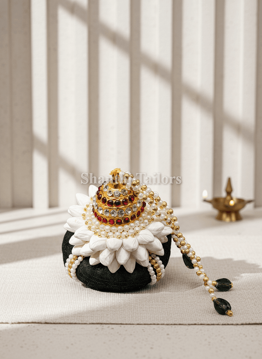 Andal kondai with Beads | for Dance and Arangetram - Image 2