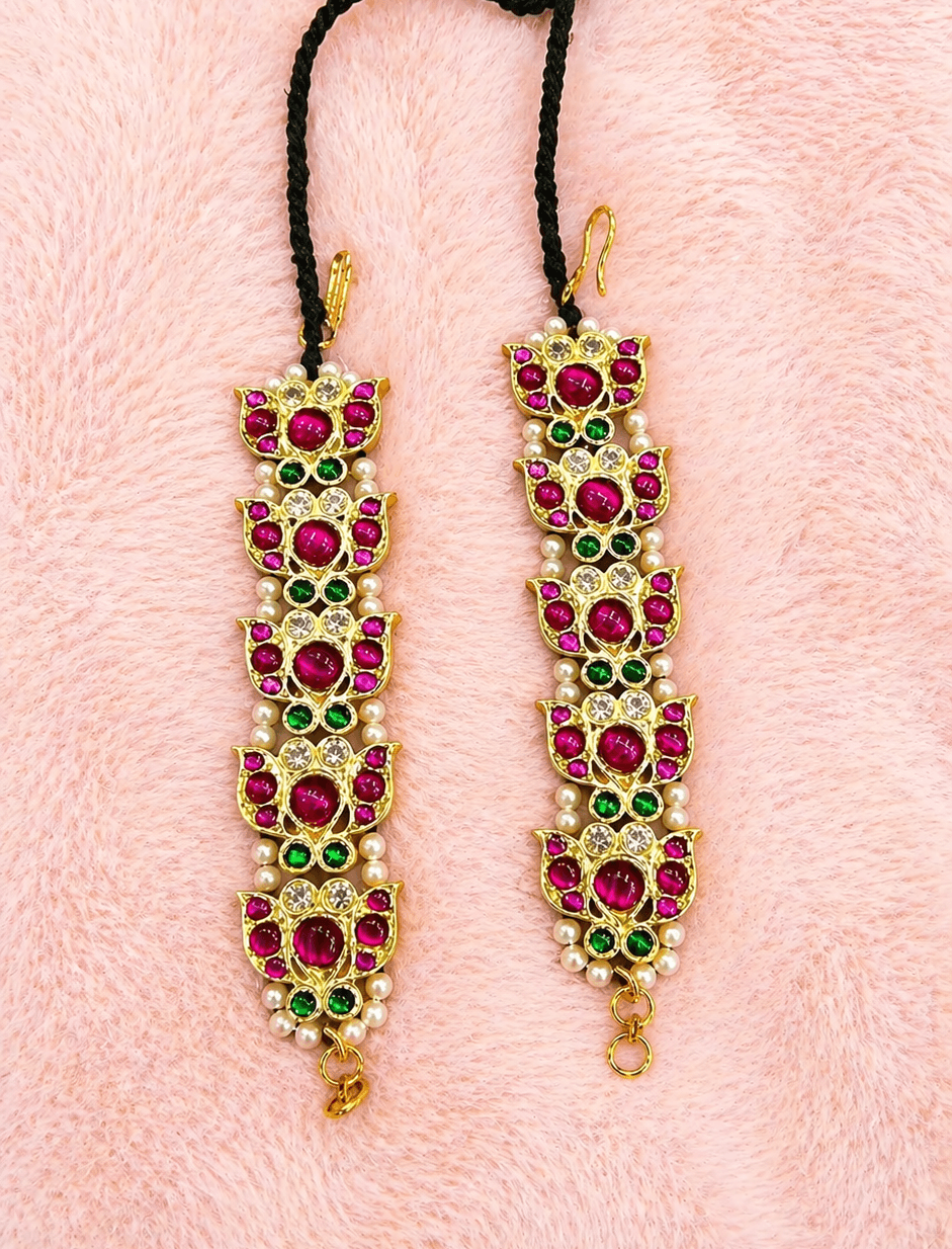 Lotus Mattal  | Original Temple Jewellery | TJSKN19