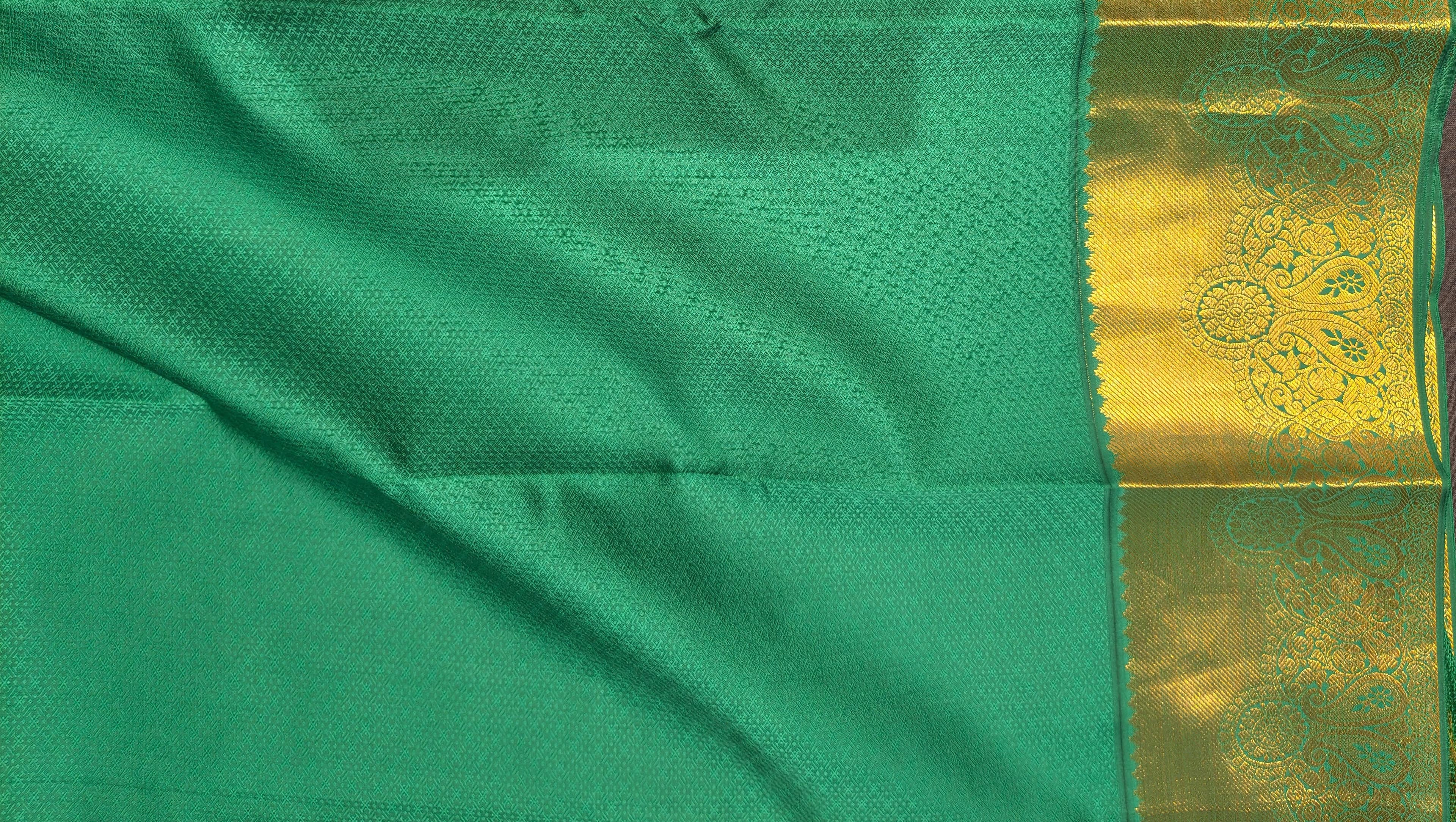 Pink with Green | Semisilk Saree | STPL2 - Image 4