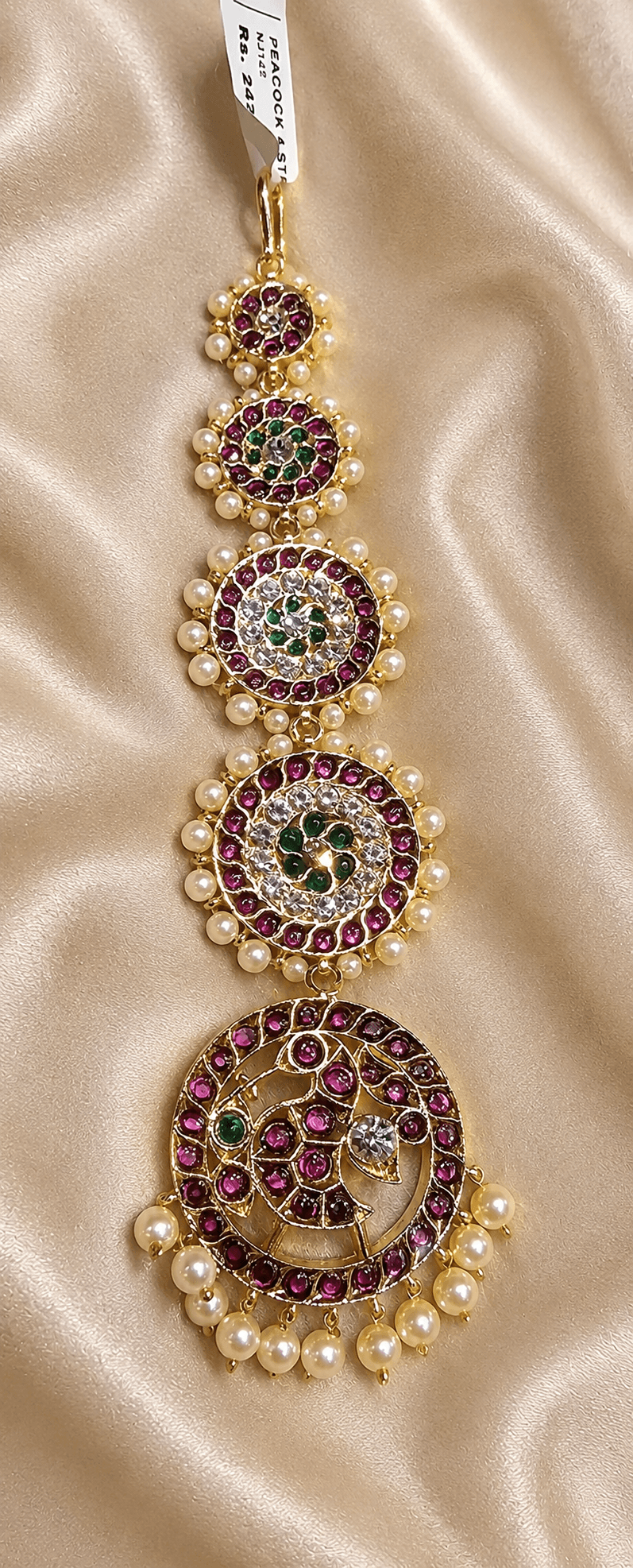 4-Step Peacock Chutty | Tikka | Copper Jewellery | NJ145