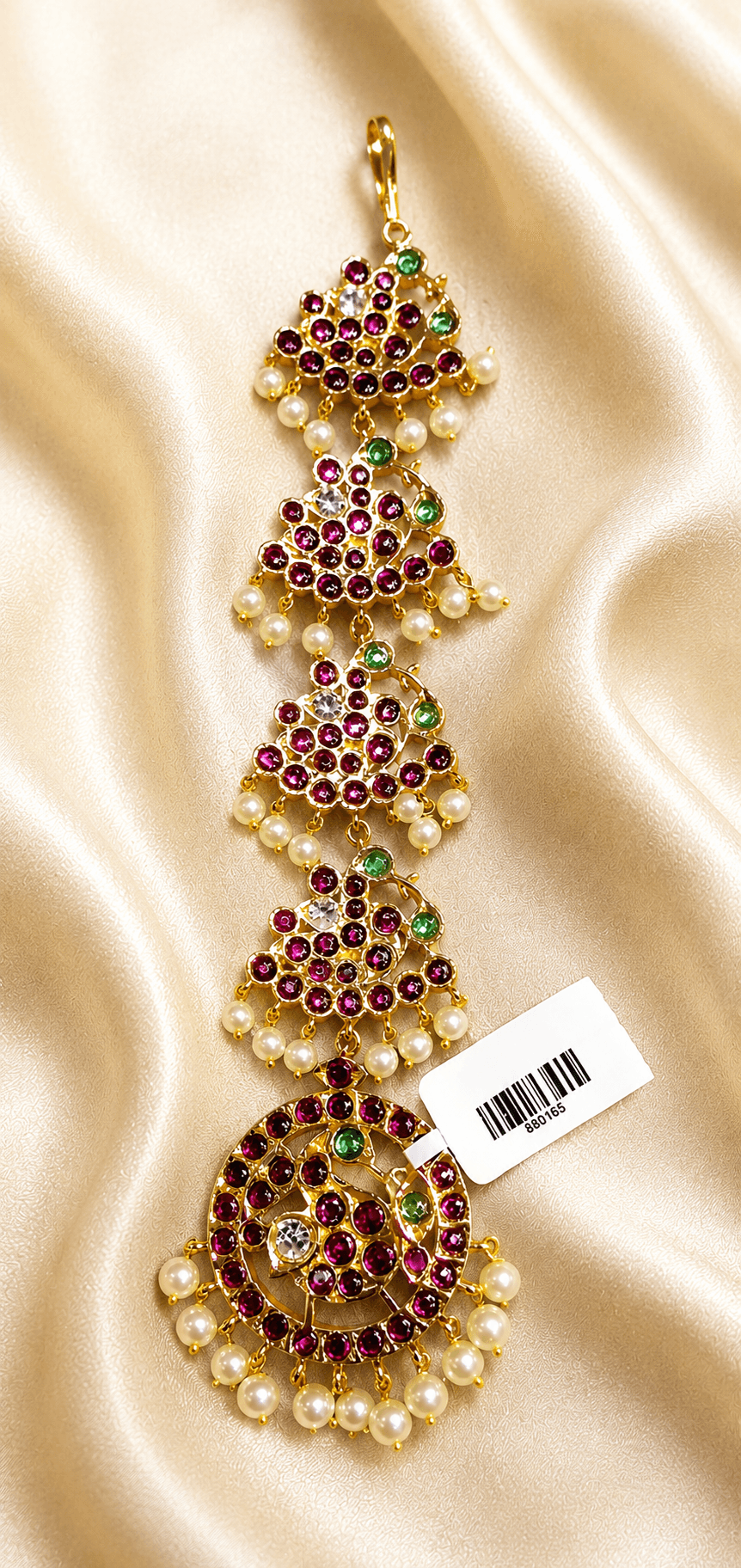 5-Step Peacock Chutty |Tikka | Copper Jewellery | 990165