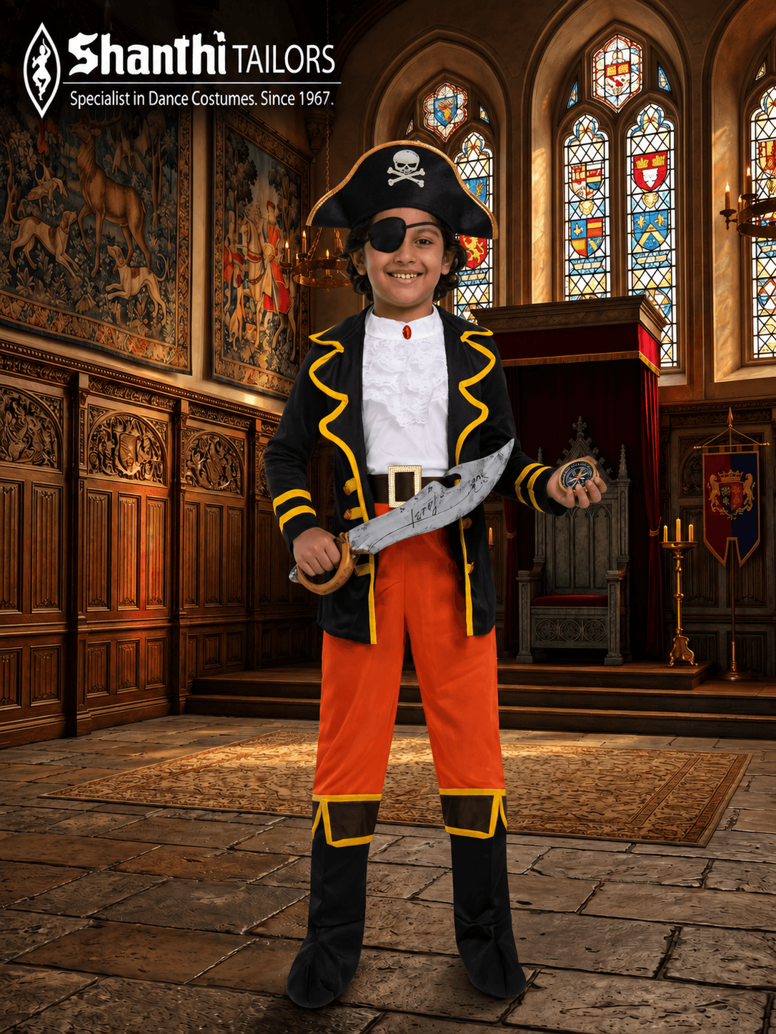 Pirate Captain | Kids Fancy Dress | Adventure & Pirate Character Costumes