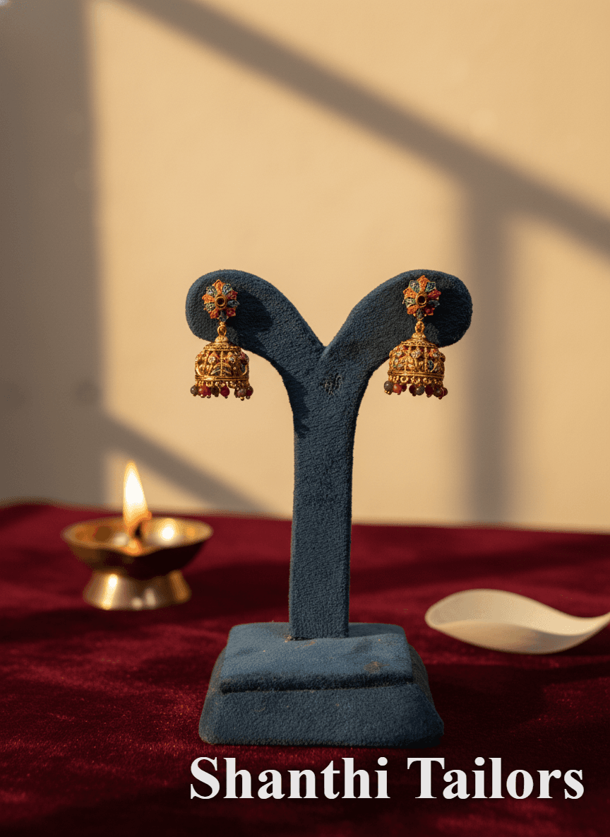 Bharatanatyam Temple Jhumki Earrings | Arangetram Dance Jewellery