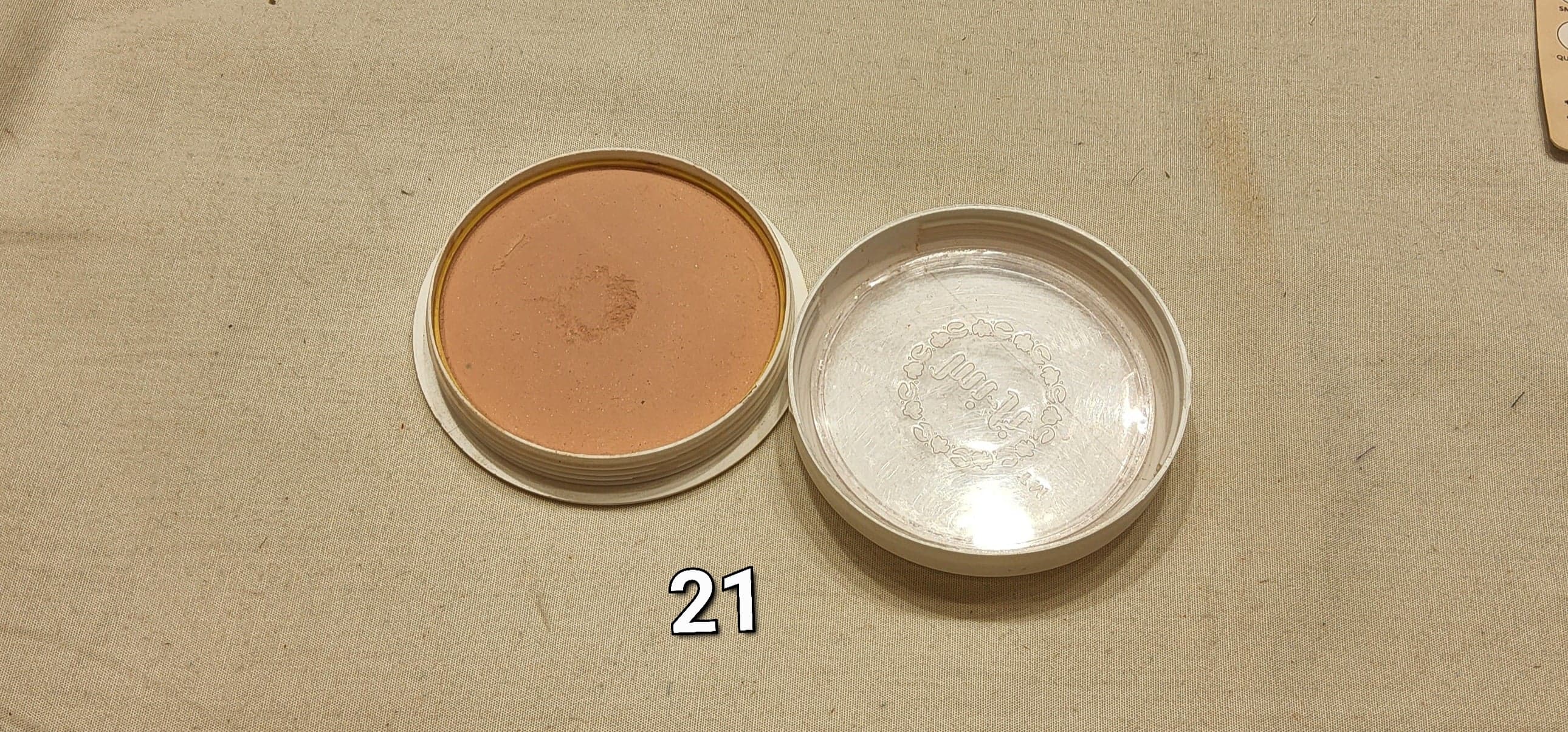 MIFI pancake makeup close up, professional stage foundation for Bharatanatyam makeup