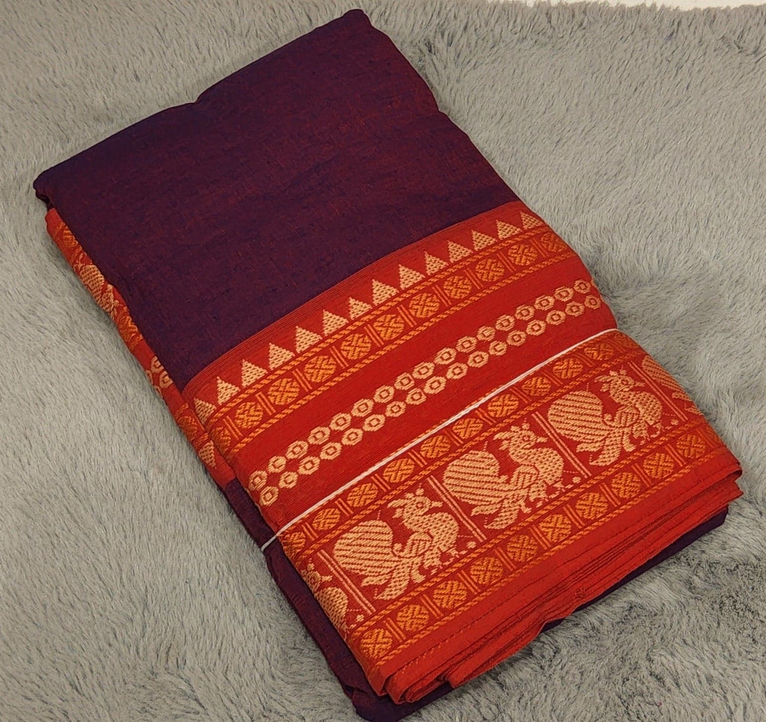 Dance practice saree in cotton, Bharatanatyam practice saree for beginners