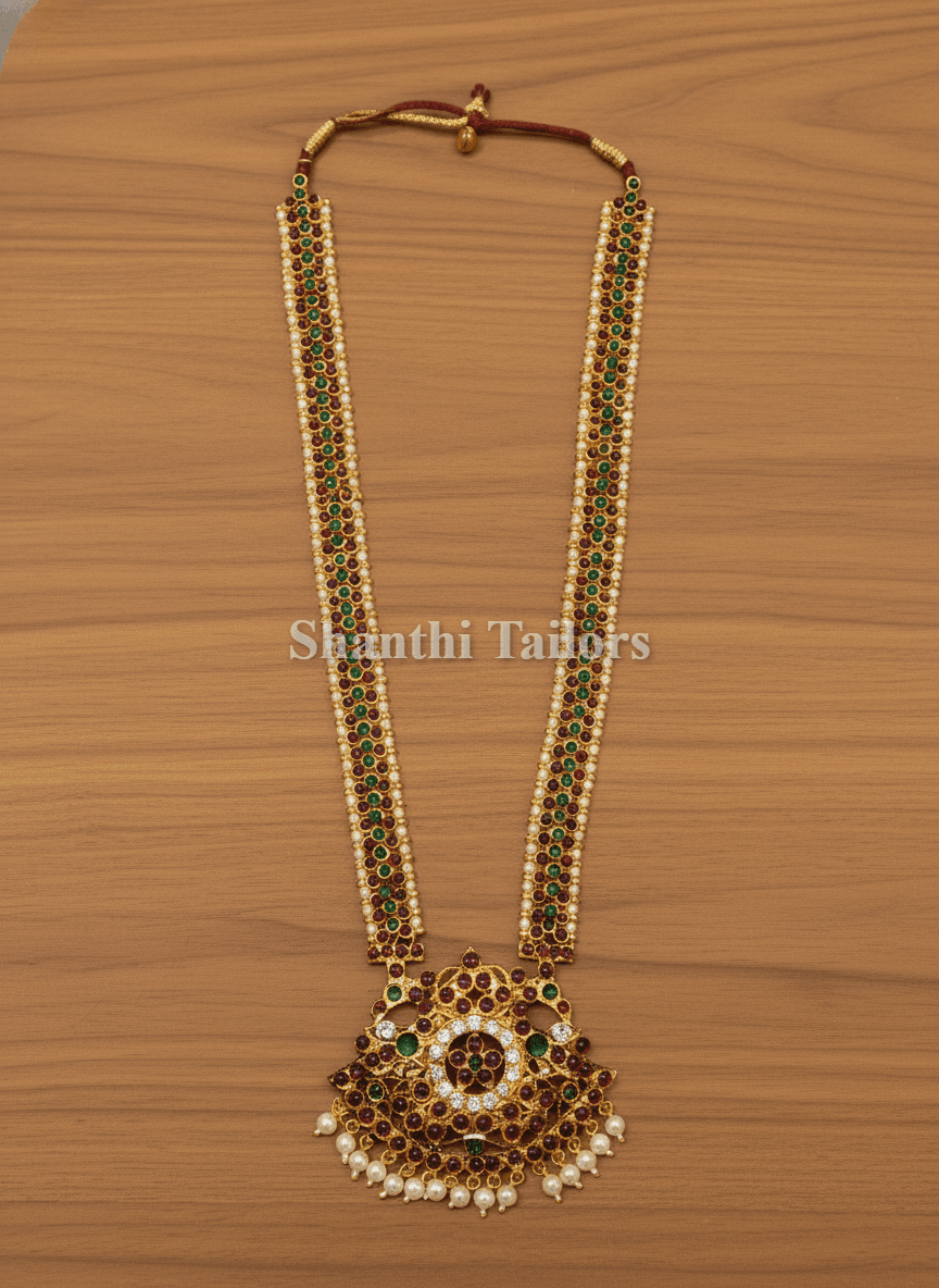 Traditional Kemp Stone Haram | Imitation Jewellery for Classical Dance