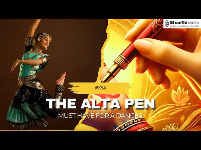 Comparison image of traditional liquid alta next to the modern, precise Nyra Alta Pen from Shanthi Tailors.