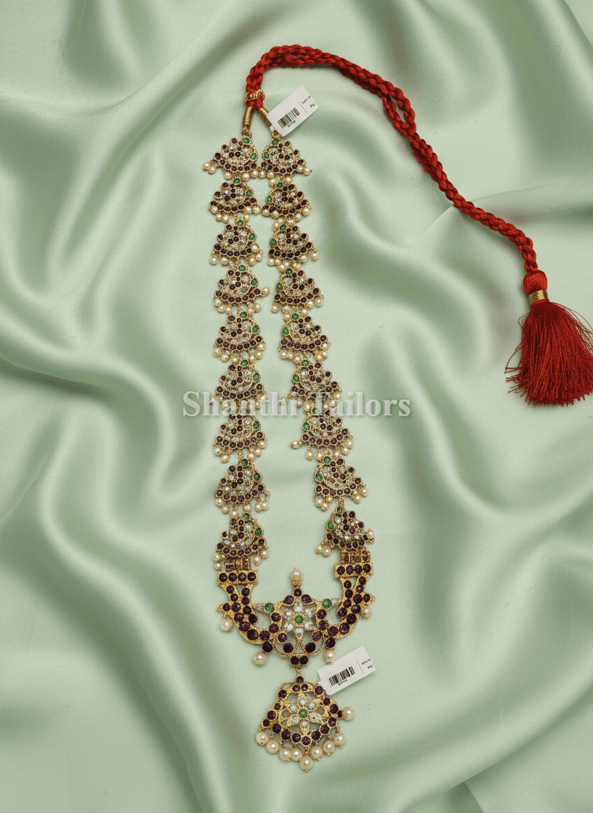 Peacock Haram -Copper Jewlery Dance Style | Shanthi Tailors