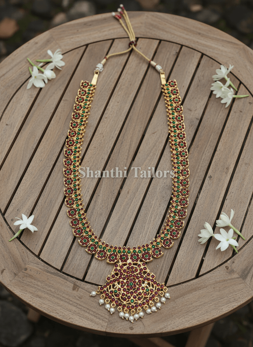3MM Mango Pathakam Haram | Imitation Jewellery for Classical Dance - Image 3