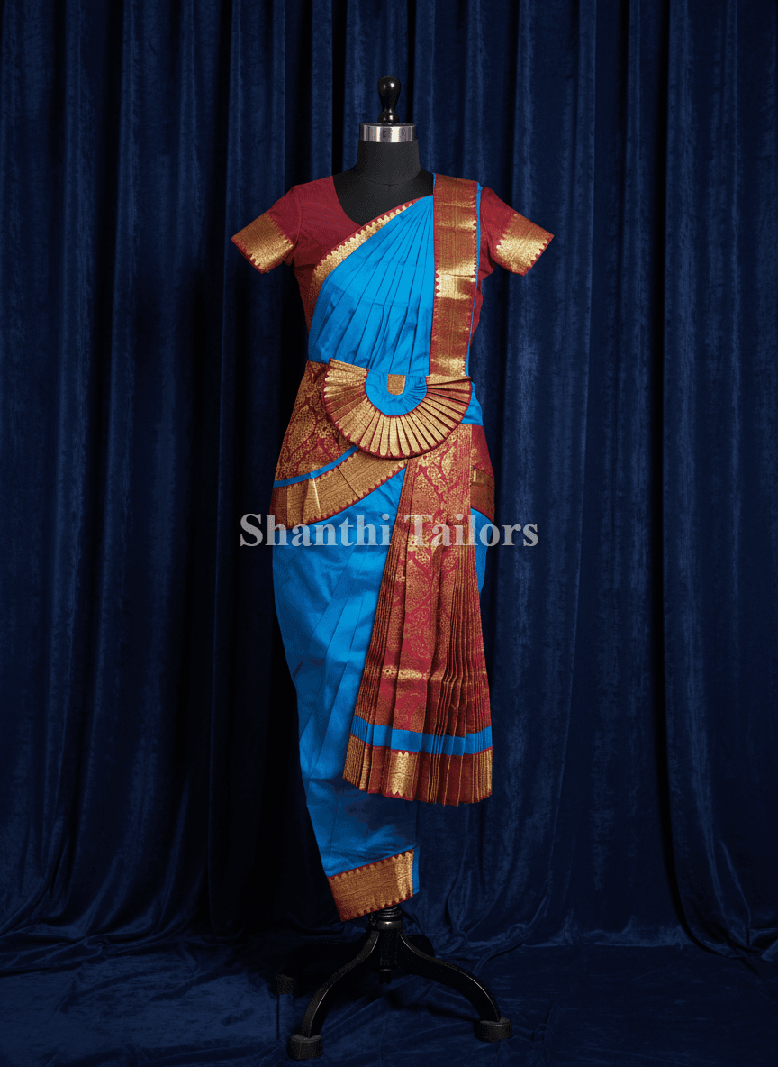 Ramar Blue with Maroon | Readymade  Pant costume | SSD | Bharatnatyam | H136