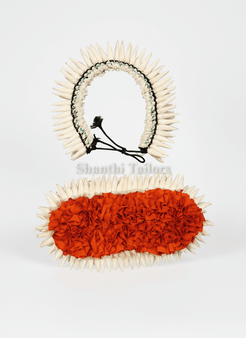 Shanthi Tailors Chennai: Bharatanatyam dress and jewellery set design