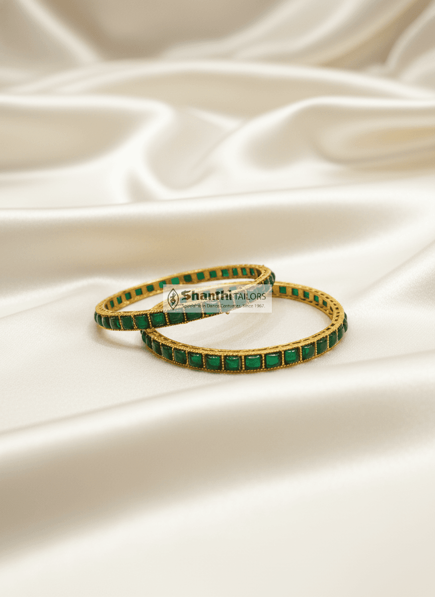 Green Square Bangle | Fashion Jewellery | Bangle | SFN19 - Bangles