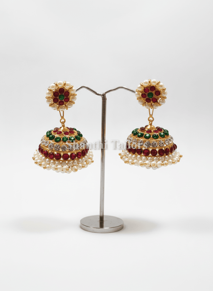 Jummiki Earrings | Bharatanatyam | Imitation Jewellery