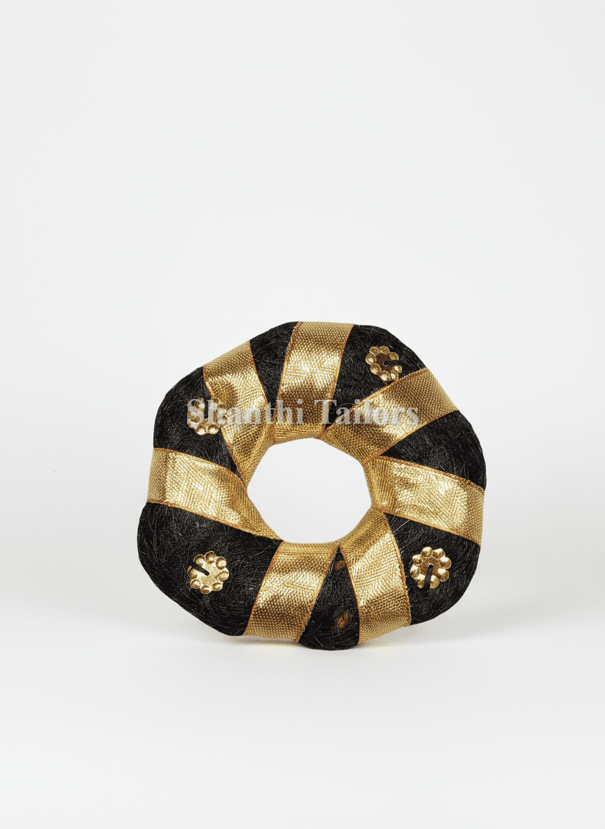 Hair Ring with Flowers - Bharatanatyam Kuchipudi Bun Accessory shanthitailors