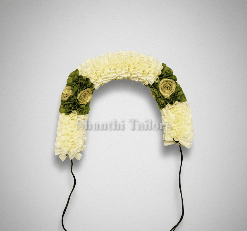 Colour Flowers Cloth: Bharatanatyam dance hair accessories, artificial jasmine flowers.