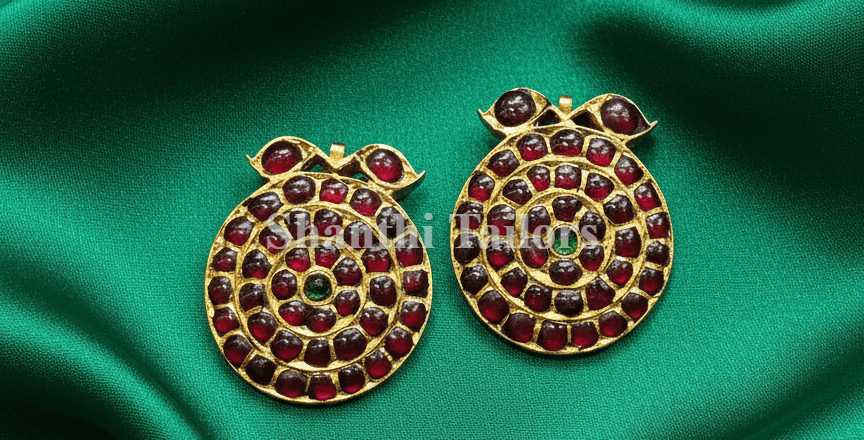 Stud | 3 Lines | Temple Jewellery - jummiki
