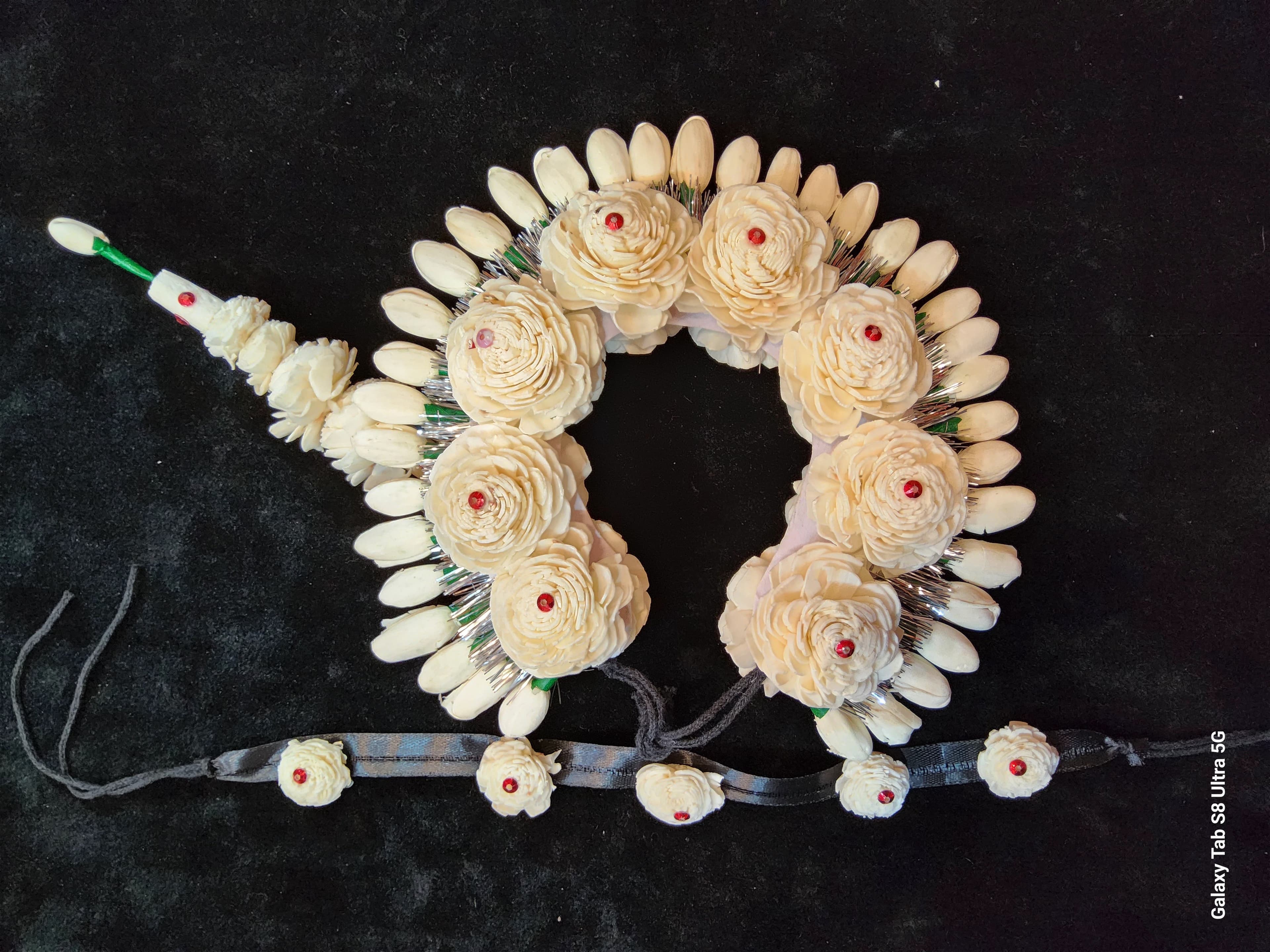 Odissi Flower Headgear Small
