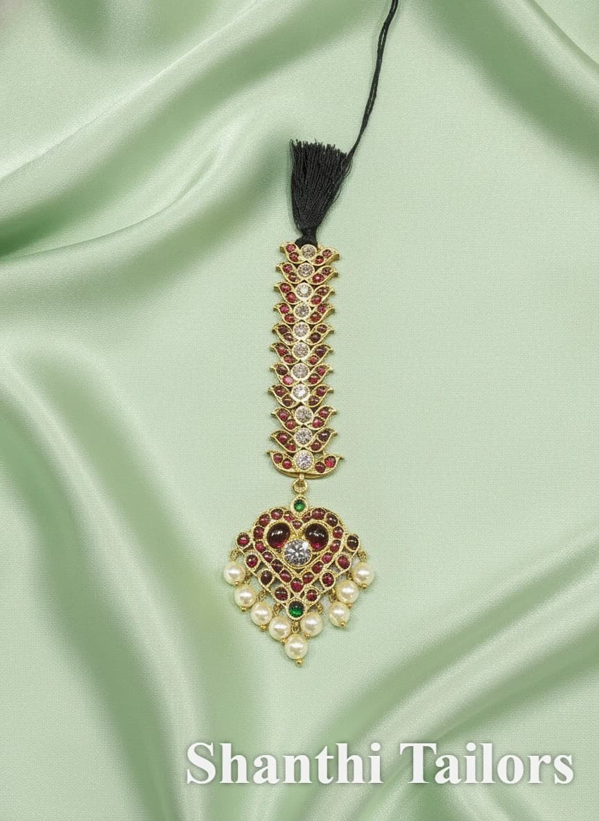 Double Leaf Chutty | Tikka | Original Temple Jewellery | TJAYY517