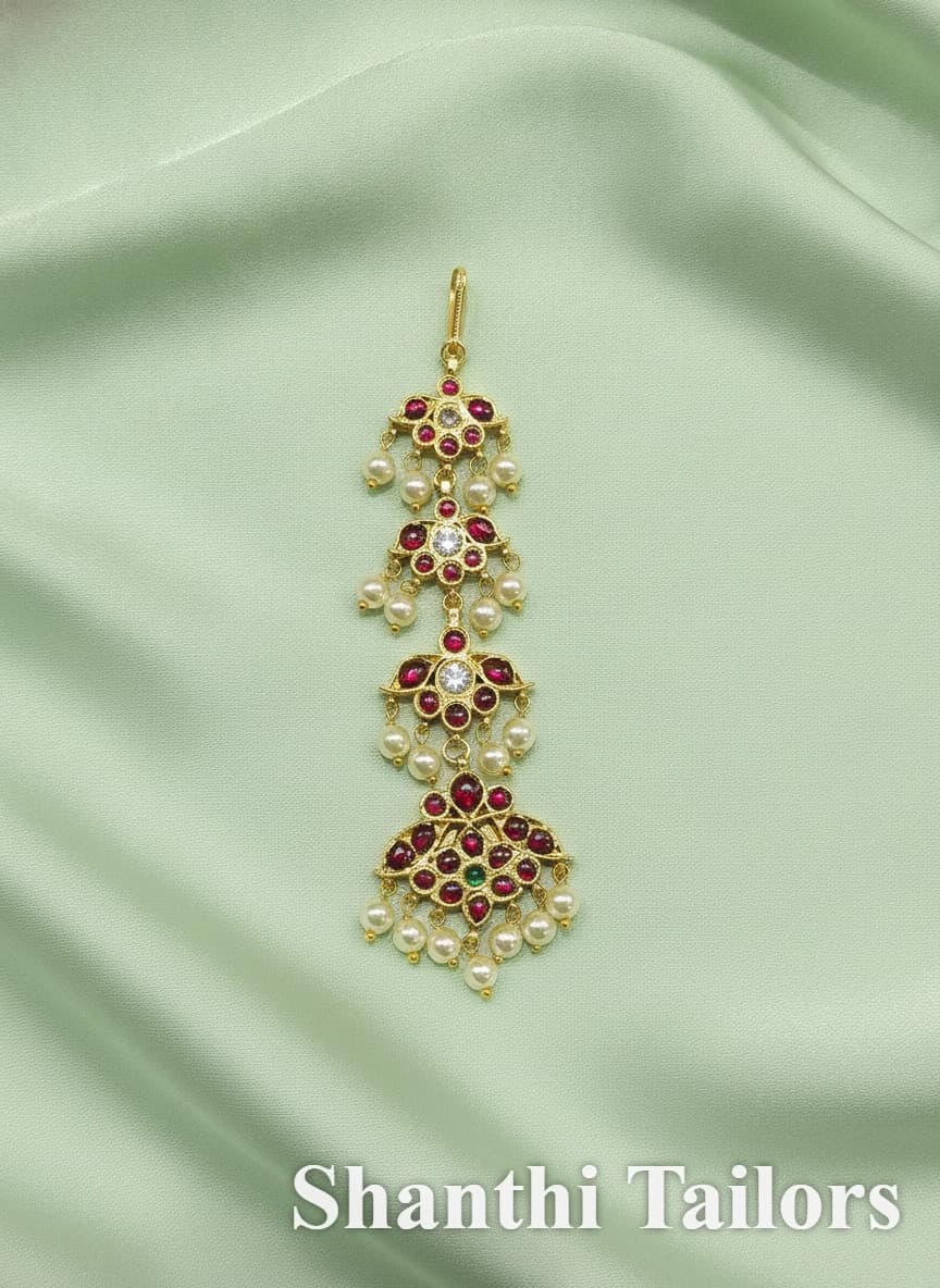 Small Leaf Chutty | Tikka | Original Temple Jewellery | TJAYY518