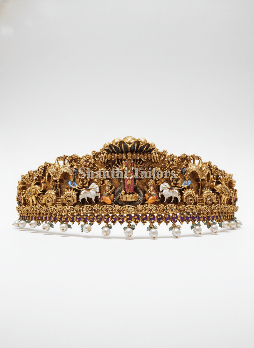 Bharatanatyam Copper Hip Belt – Arangetram Jewellery | Belt | 42516