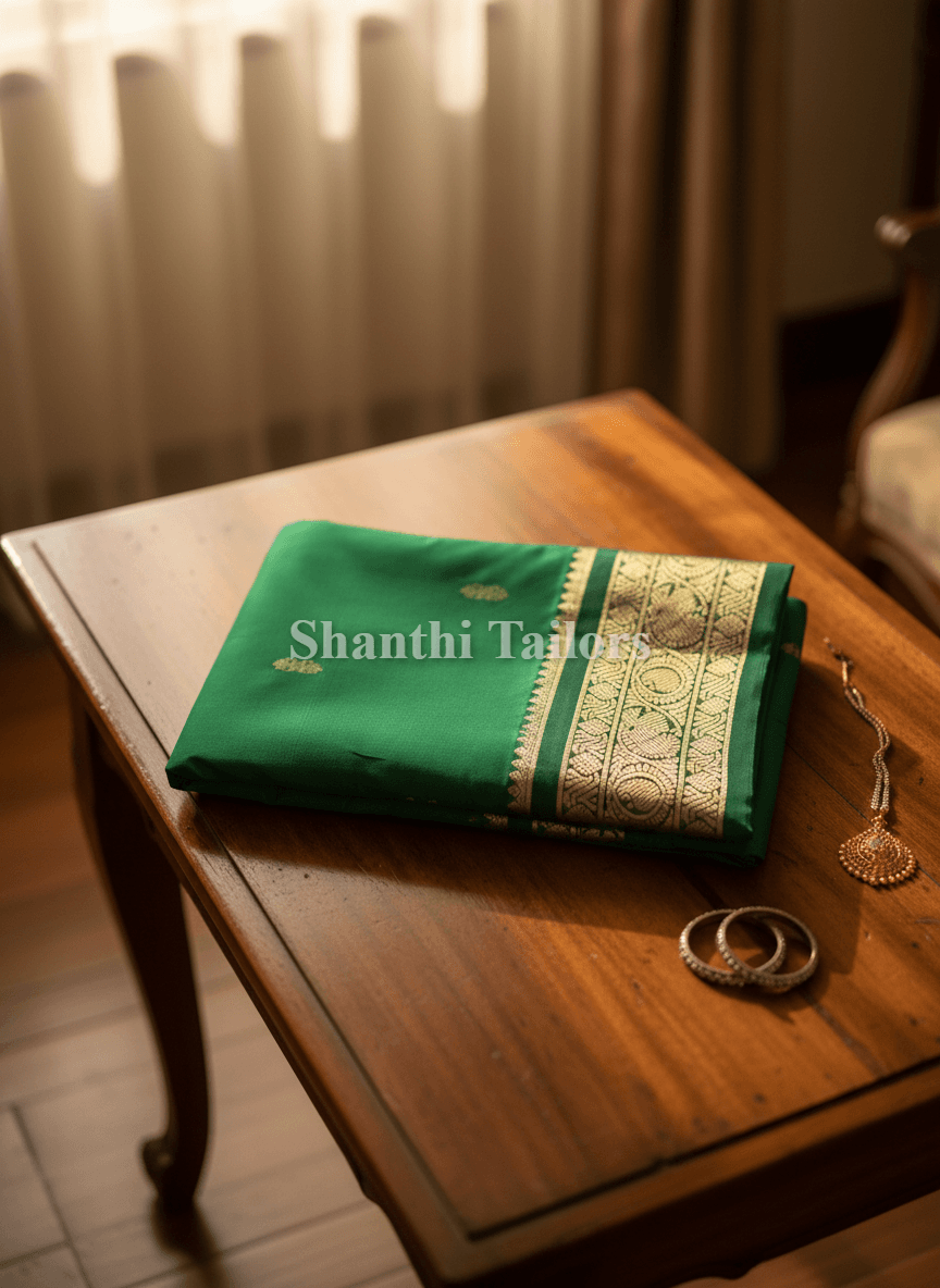 Green Self | Dharmavaram Silk Saree | SO809