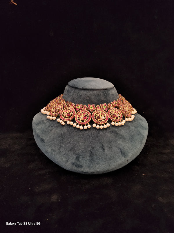 Temple Jewellery | Round With Star Necklace