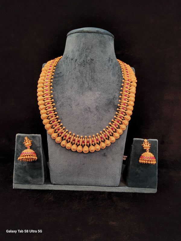 Lakshmi Haram with Jummukki | Copper Jewellery