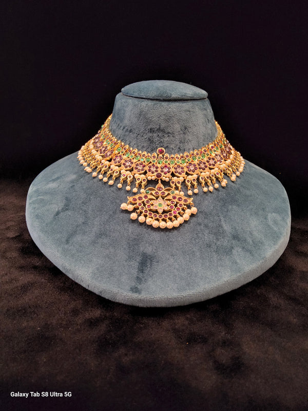 Mango pearl Necklace | Copper Jewellery