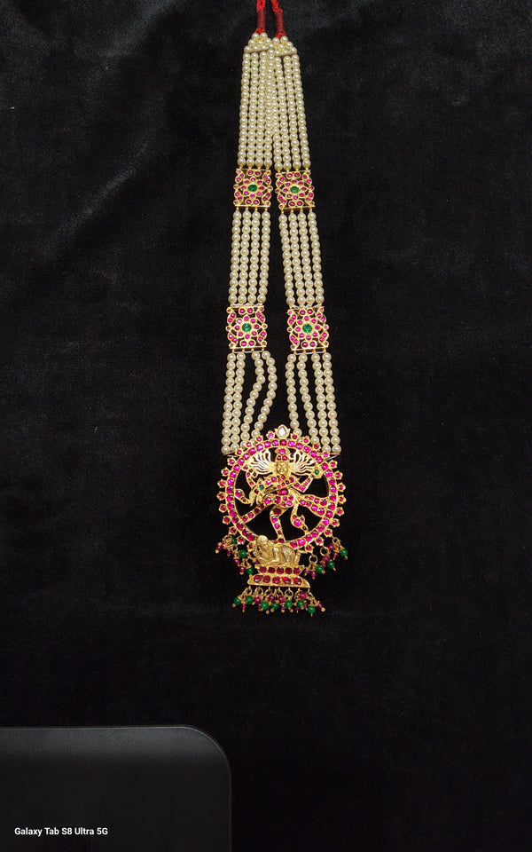 Natarajar Pearl Haram | Original Temple Jewellery