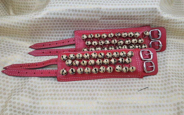 Red Buckle Salangai | Dance Bells | For Bharatnatyam and Kuchipidi ghungroo