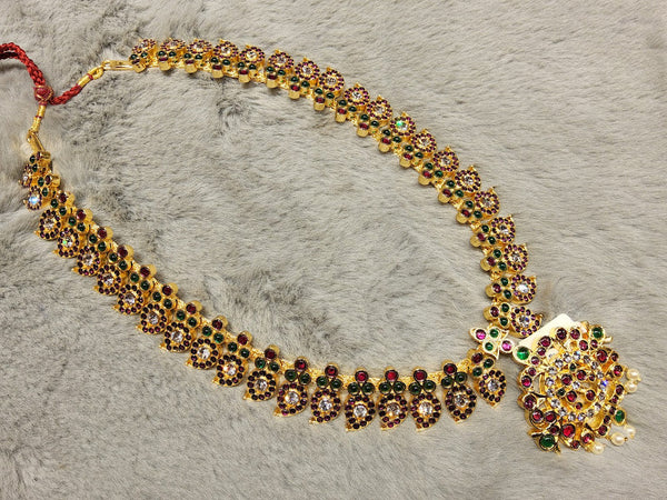 MANGO HARAM WITH FLOWER PENDENT | COPPER | MARGAM | NJ087