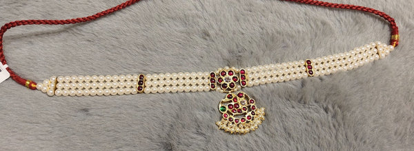 Annam Pearl Choker | Temple Jewellery | TJSS106