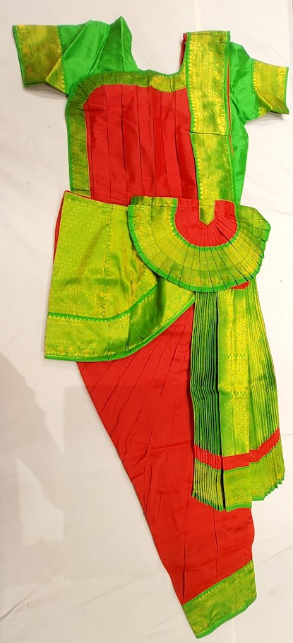 Red with Green | Readymade Pant Costume | SSB | Bharatnatyam | RDC72
