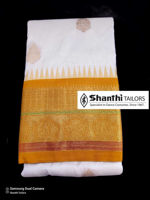 Offwhite silk saree
