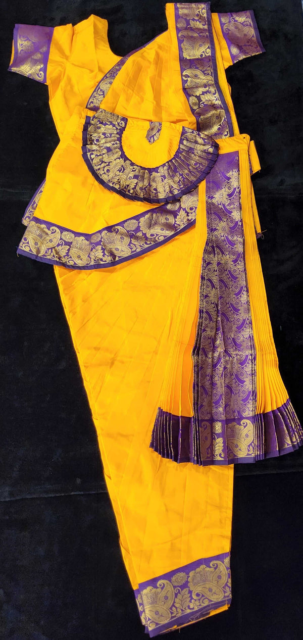 yellow Bharatnatyam Dress