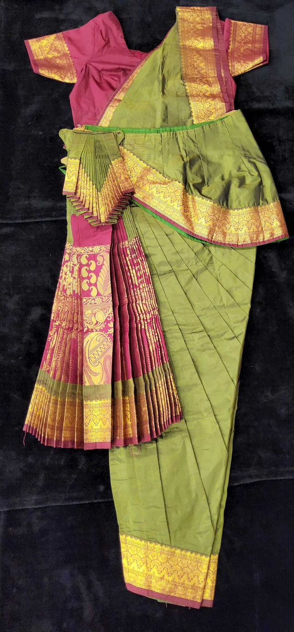 Bharatnatyam Dress Green