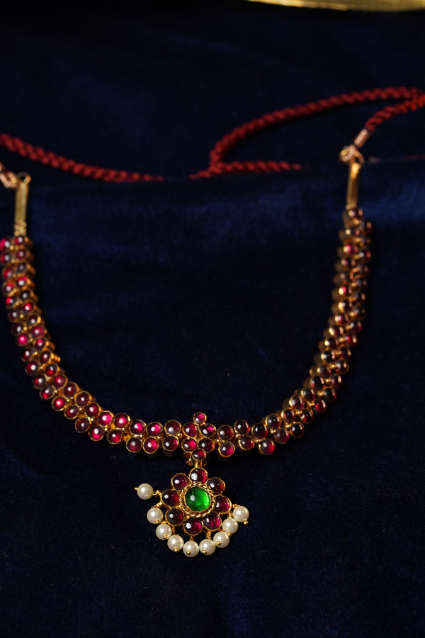 2 Line Attiyal Necklace  | Original Temple Jewellery