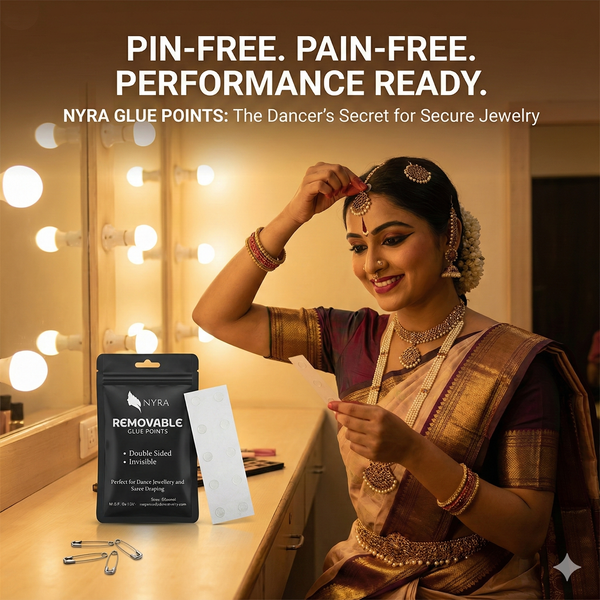 Glue Points | Stick Your Bharatnatyam Jewellery | Pleat for Silk Sarees