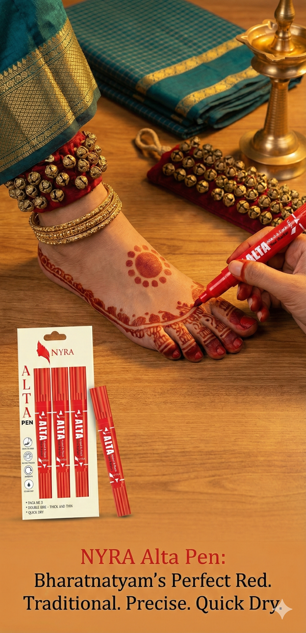 Nyra Instant Alta Marker Pen | Waterproof Red Dance Dye (Pack of 3)