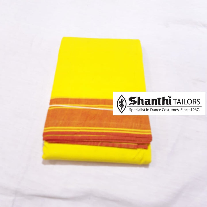 Practice Saree Plain - Yellow-shanthitailors